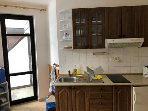 Detail kuchyňského koutu apartmánu ZAPART Harrachov